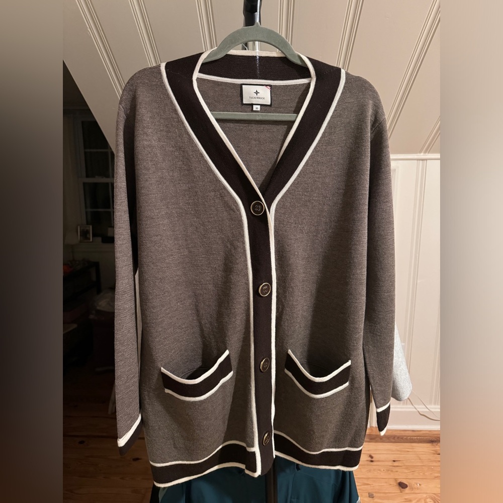 Tuckernuck Brown Sweater Cardigan